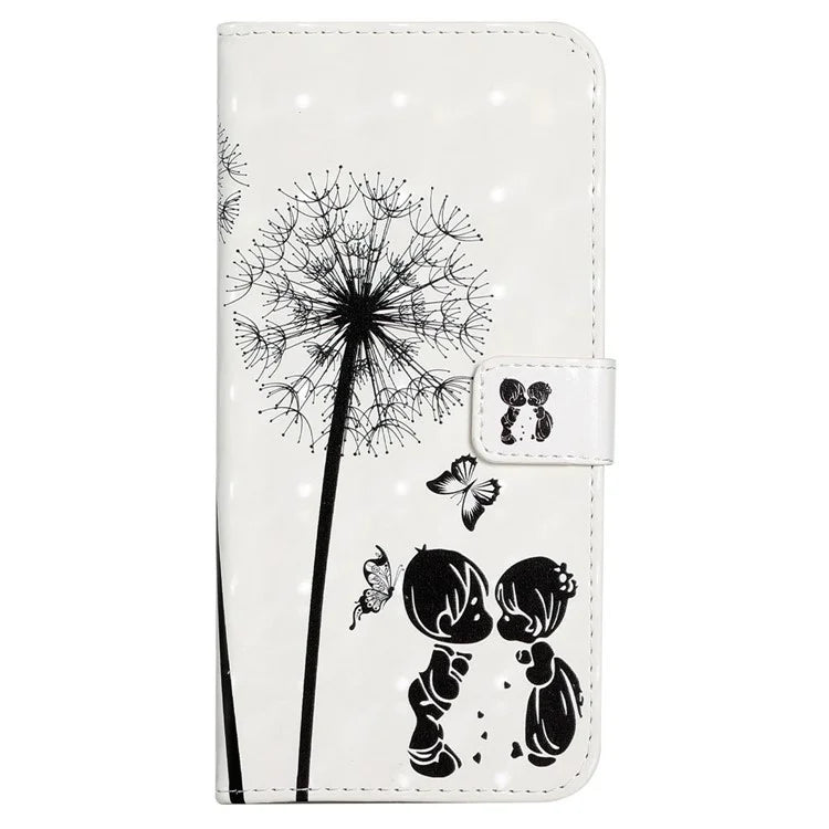For Samsung Galaxy A03s (164.2 x 75.9 x 9.1mm) Case 3D Pattern Printed PU Leather Phone Cover