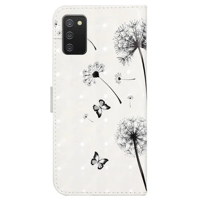 For Samsung Galaxy A03s (164.2 x 75.9 x 9.1mm) Case 3D Pattern Printed PU Leather Phone Cover