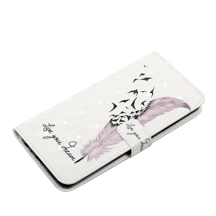 For Samsung Galaxy A03s (164.2 x 75.9 x 9.1mm) Case 3D Pattern Printed PU Leather Phone Cover