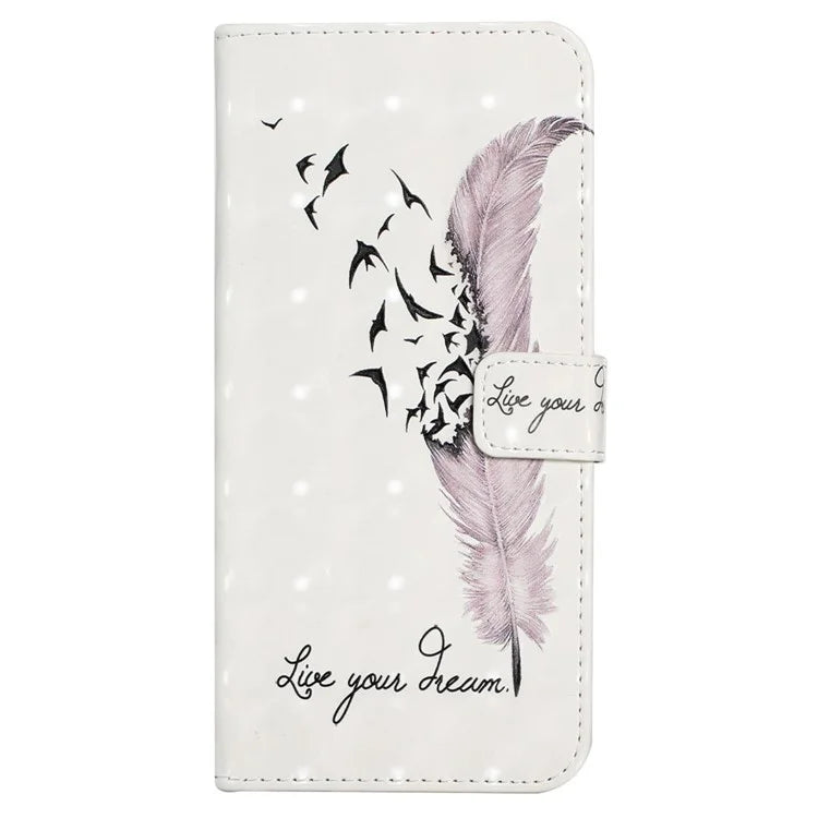 For Samsung Galaxy A03s (164.2 x 75.9 x 9.1mm) Case 3D Pattern Printed PU Leather Phone Cover