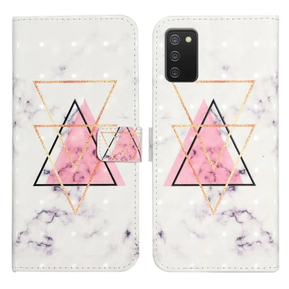 For Samsung Galaxy A03s (164.2 x 75.9 x 9.1mm) Case 3D Pattern Printed PU Leather Phone Cover