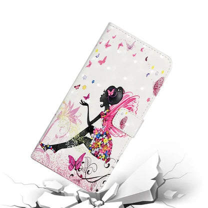 For Samsung Galaxy A03s (164.2 x 75.9 x 9.1mm) Case 3D Pattern Printed PU Leather Phone Cover