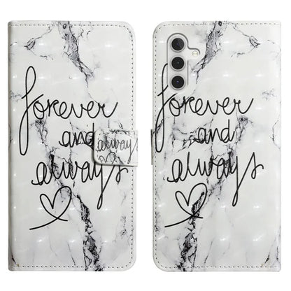 For Samsung Galaxy A24 4G (162.1 x 77.6 x 8.3mm) Case PU Leather Wallet 3D Pattern Phone Cover