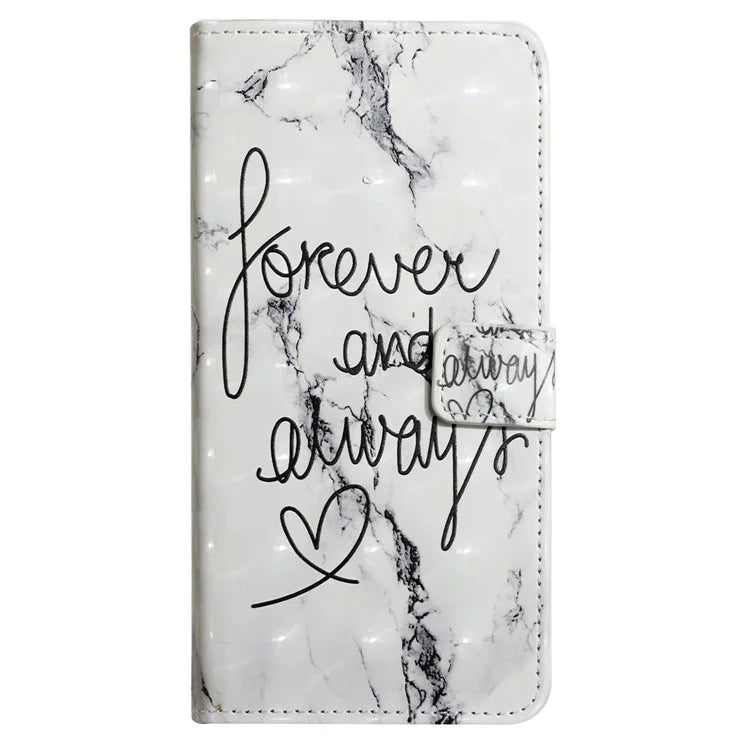 For Samsung Galaxy A24 4G (162.1 x 77.6 x 8.3mm) Case PU Leather Wallet 3D Pattern Phone Cover