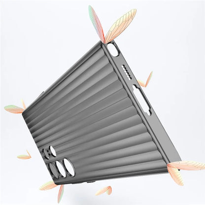 For Samsung Galaxy S23 Ultra Case Corrugated Texture Matte PC Skin-touch Phone Cover