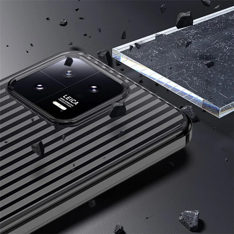 For Xiaomi 13 Pro 5G Case Corrugated Texture Hard PC Phone Cover