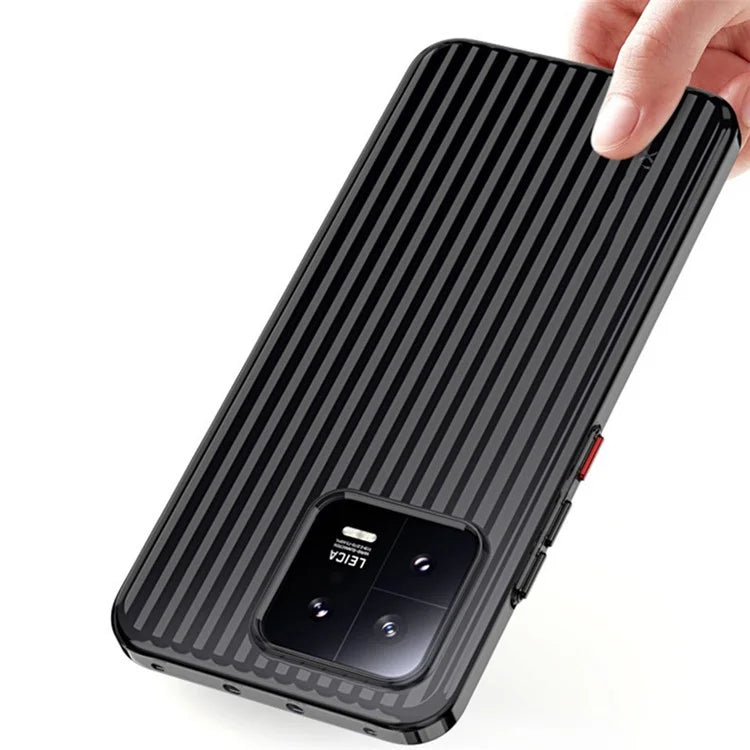 For Xiaomi 13 Case Corrugated Texture Drop Proof Hard PC Phone Cover