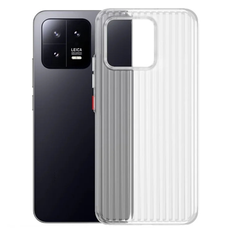 For Xiaomi 13 Case Corrugated Texture Drop Proof Hard PC Phone Cover