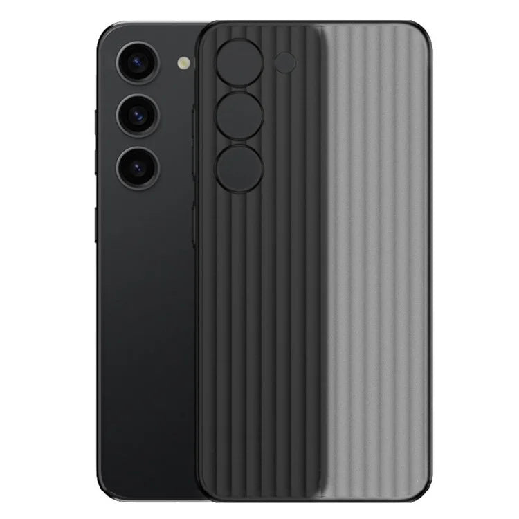 For Samsung Galaxy S23 Case Corrugated Texture Anti-scratch Hard PC Phone Cover
