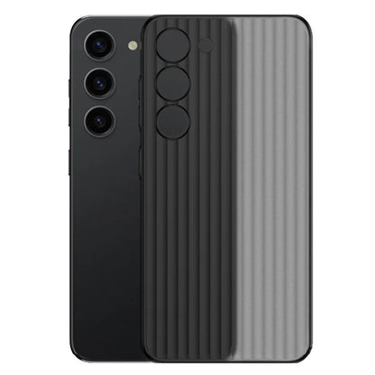 For Samsung Galaxy S23 Case Corrugated Texture Anti-scratch Hard PC Phone Cover