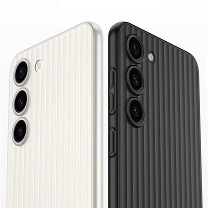For Samsung Galaxy S23 Case Corrugated Texture Anti-scratch Hard PC Phone Cover