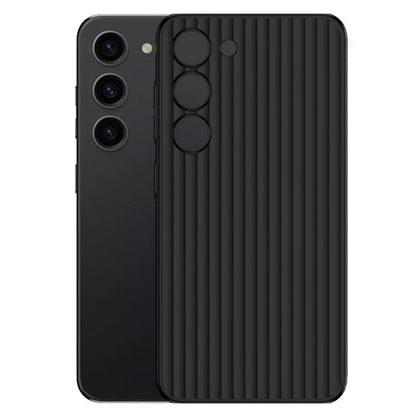 For Samsung Galaxy S23 Case Corrugated Texture Anti-scratch Hard PC Phone Cover
