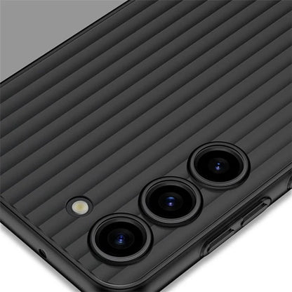 For Samsung Galaxy S23+ Case Corrugated Texture PC Phone Cover Back Shell