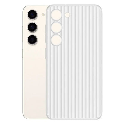 For Samsung Galaxy S23+ Case Corrugated Texture PC Phone Cover Back Shell