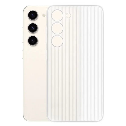 For Samsung Galaxy S23+ Case Corrugated Texture PC Phone Cover Back Shell