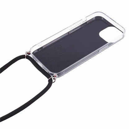 AW Series for iPhone 14 Slim Case Sparkle Epoxy TPU Phone Protector with Lanyard