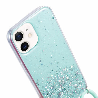 AW Series for iPhone 12 Pro / 12 Case Sparkle Epoxy TPU Phone Shell with Lanyard