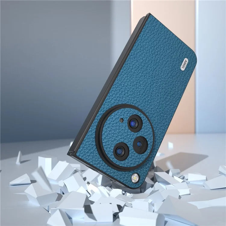 ABEEL For Oppo Find N3 5G / OnePlus Open Case Genuine Cow Leather Hard PC Shell Cover