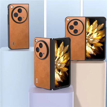 ABEEL For Oppo Find N3 5G / OnePlus Open Case Cowhide Texture Protective Shell Phone Cover