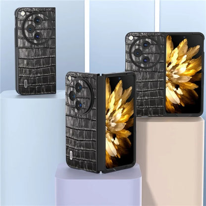ABEEL For Oppo Find N3 5G / OnePlus Open Case Genuine Cow Leather+PC Back Phone Cover