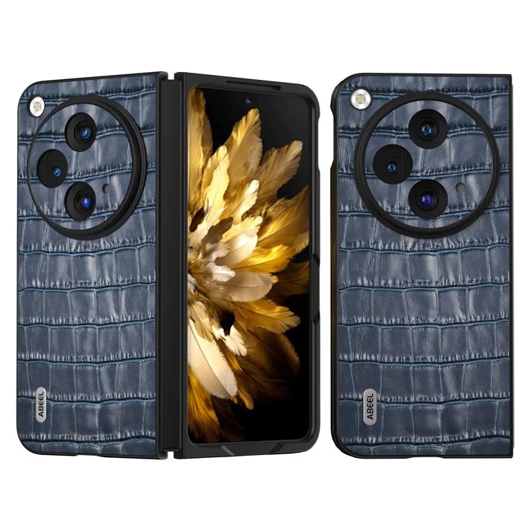 ABEEL For Oppo Find N3 5G / OnePlus Open Case Genuine Cow Leather+PC Back Phone Cover