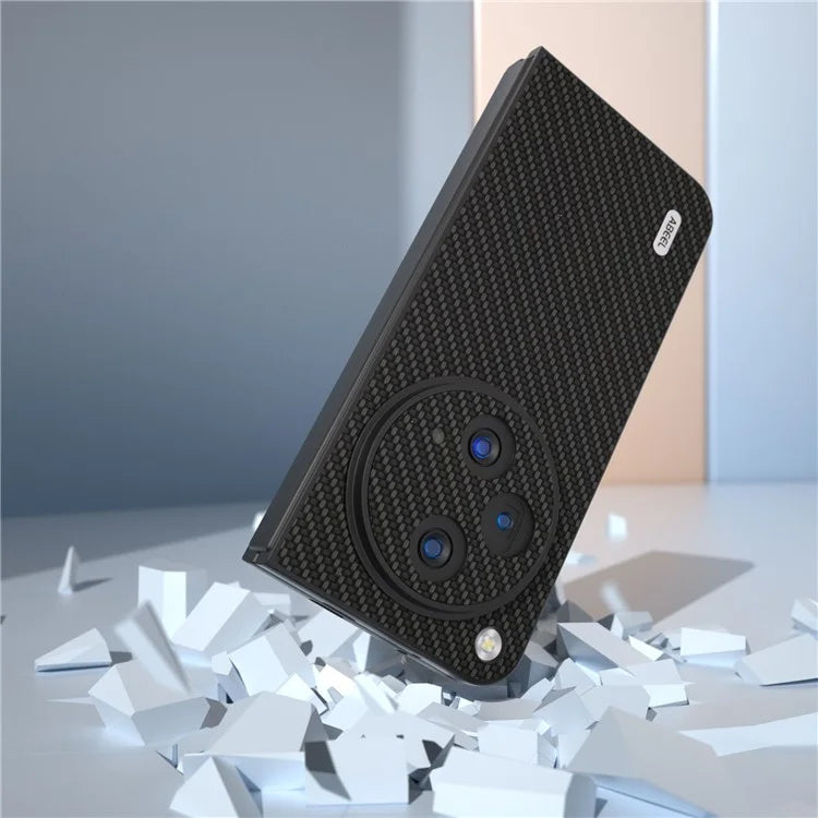 ABEEL For Oppo Find N3 5G / OnePlus Open Case PU Leather Carbon Fiber Texture Back Cover