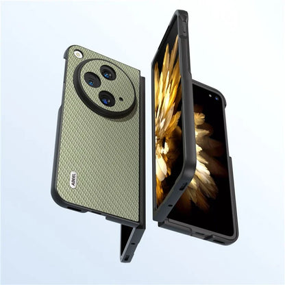ABEEL For Oppo Find N3 5G / OnePlus Open Case PU Leather Carbon Fiber Texture Back Cover