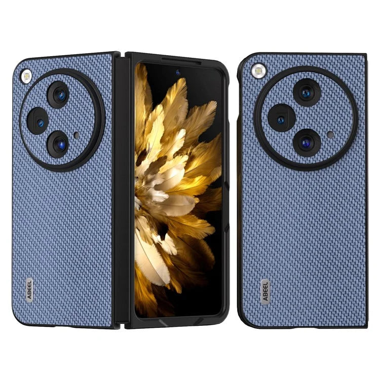 ABEEL For Oppo Find N3 5G / OnePlus Open Case PU Leather Carbon Fiber Texture Back Cover