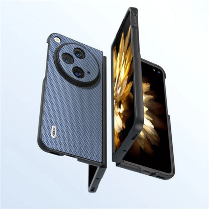 ABEEL For Oppo Find N3 5G / OnePlus Open Case PU Leather Carbon Fiber Texture Back Cover