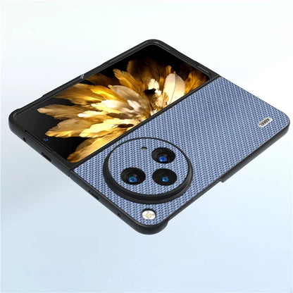 ABEEL For Oppo Find N3 5G / OnePlus Open Case PU Leather Carbon Fiber Texture Back Cover