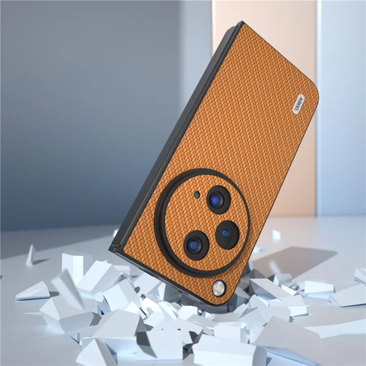 ABEEL For Oppo Find N3 5G / OnePlus Open Case PU Leather Carbon Fiber Texture Back Cover
