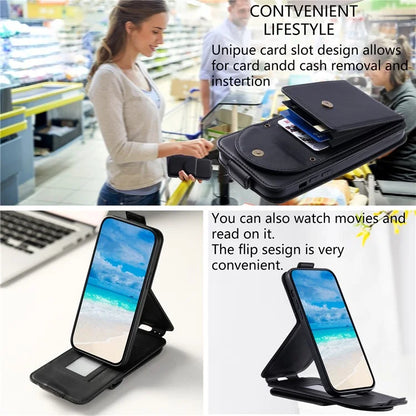 For Samsung Galaxy A13 4G / 5G Case Leather Vertical Flip Phone Cover with Straps