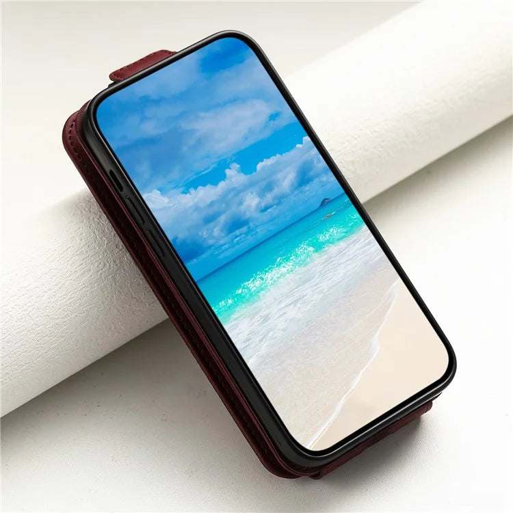 For Samsung Galaxy A13 4G / 5G Case Leather Vertical Flip Phone Cover with Straps