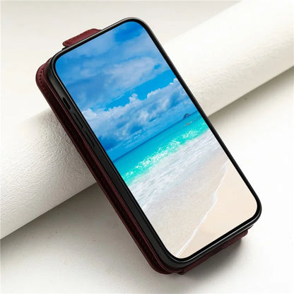 For Samsung Galaxy A13 4G / 5G Case Leather Vertical Flip Phone Cover with Straps