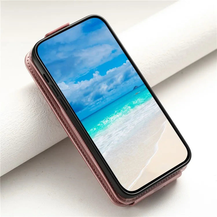 For Samsung Galaxy A13 4G / 5G Case Leather Vertical Flip Phone Cover with Straps