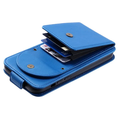 For Samsung Galaxy A13 4G / 5G Case Leather Vertical Flip Phone Cover with Straps