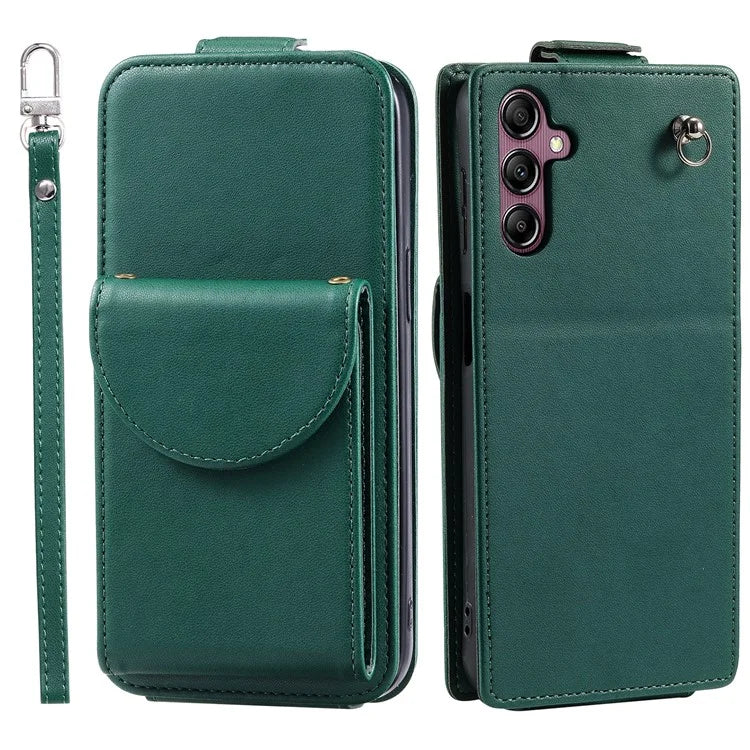 For Samsung Galaxy A14 4G / 5G Case PU Leather Crossbody Wallet Phone Cover with Straps