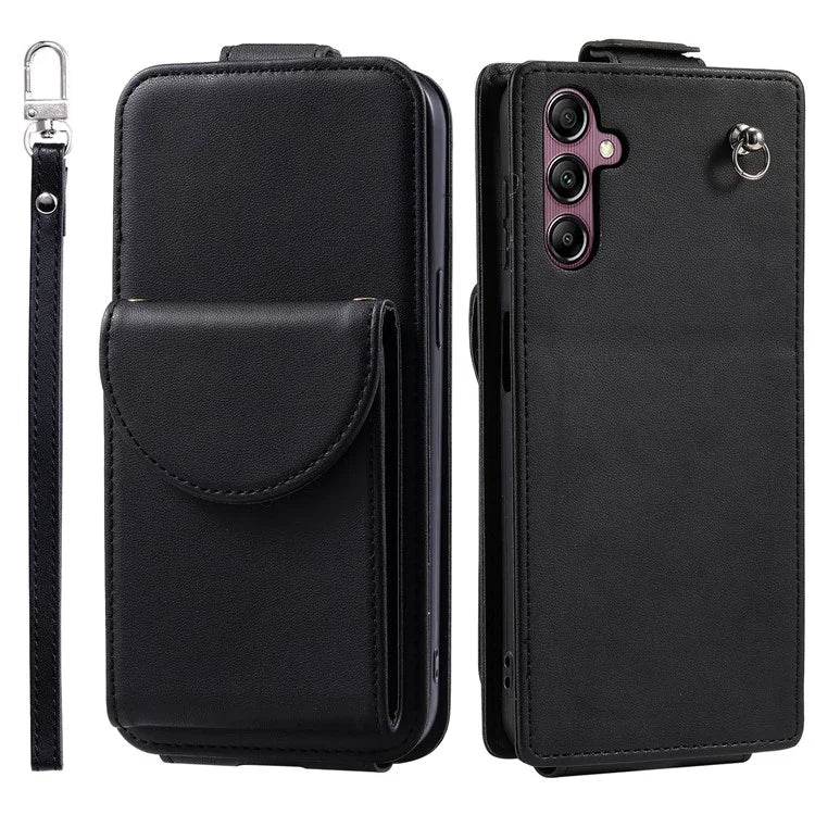For Samsung Galaxy A14 4G / 5G Case PU Leather Crossbody Wallet Phone Cover with Straps