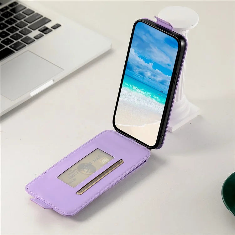Card Bag Phone Case for Samsung Galaxy A05s 4G PU Leather + TPU Vertical Flip Phone Cover Wallet