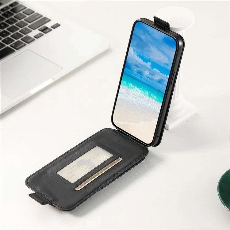Card Bag Phone Case for Samsung Galaxy A05s 4G PU Leather + TPU Vertical Flip Phone Cover Wallet