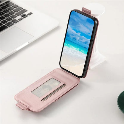 Card Bag Phone Case for Samsung Galaxy A05s 4G PU Leather + TPU Vertical Flip Phone Cover Wallet