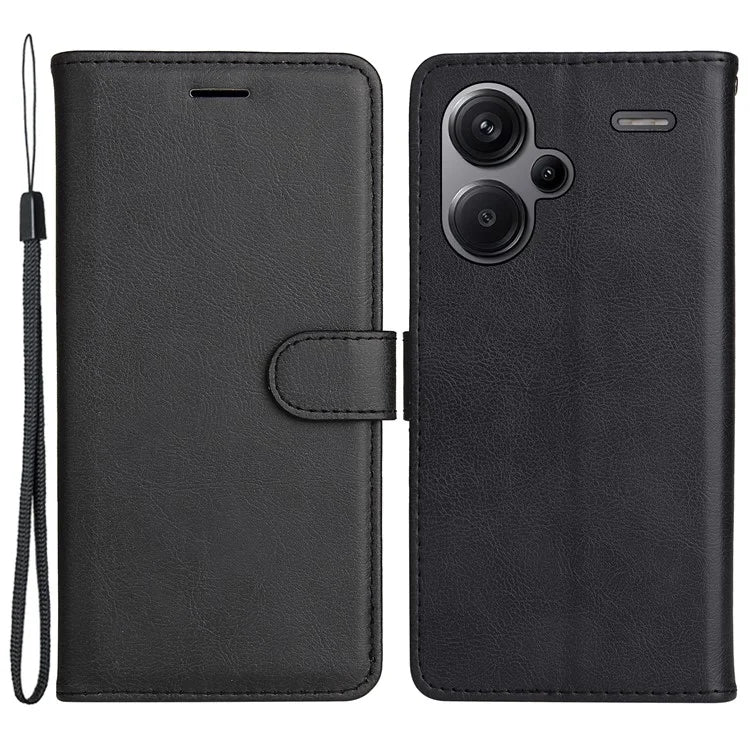 KT Leather Series-2 For Xiaomi Redmi Note 13 Pro+ 5G Case Solid Color Leather Magnetic Closure Phone Cover