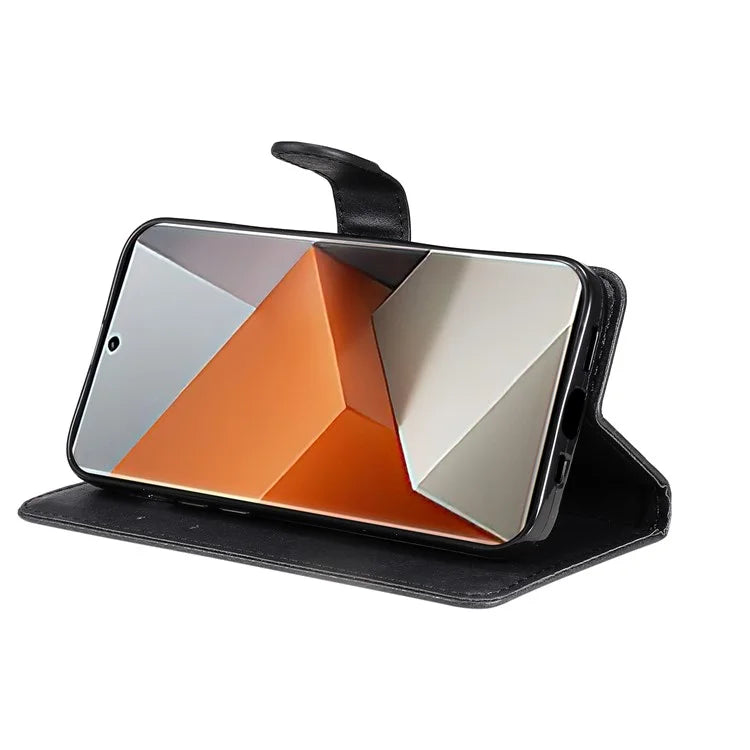 KT Leather Series-2 For Xiaomi Redmi Note 13 Pro+ 5G Case Solid Color Leather Magnetic Closure Phone Cover
