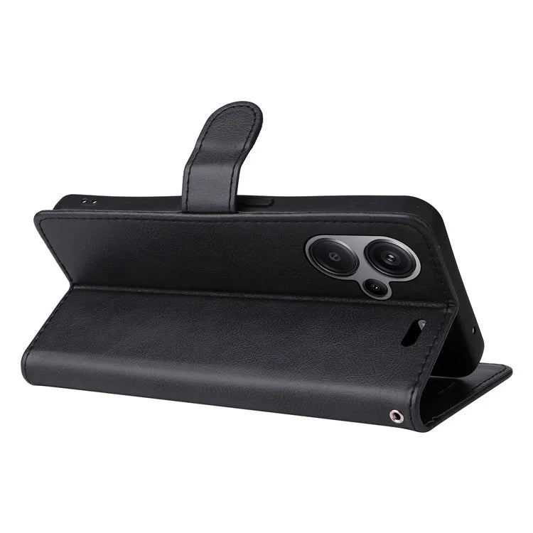 KT Leather Series-2 For Xiaomi Redmi Note 13 Pro+ 5G Case Solid Color Leather Magnetic Closure Phone Cover
