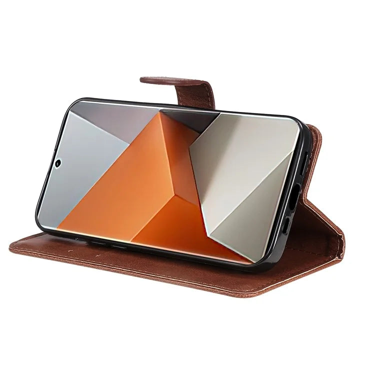 KT Leather Series-2 For Xiaomi Redmi Note 13 Pro+ 5G Case Solid Color Leather Magnetic Closure Phone Cover