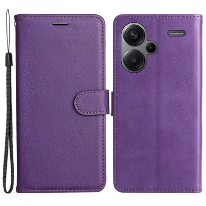 KT Leather Series-2 For Xiaomi Redmi Note 13 Pro+ 5G Case Solid Color Leather Magnetic Closure Phone Cover