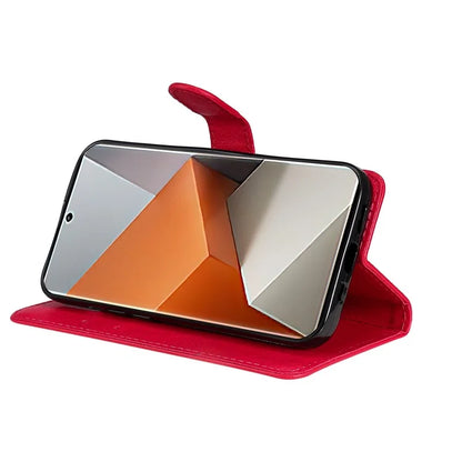 KT Leather Series-2 For Xiaomi Redmi Note 13 Pro+ 5G Case Solid Color Leather Magnetic Closure Phone Cover