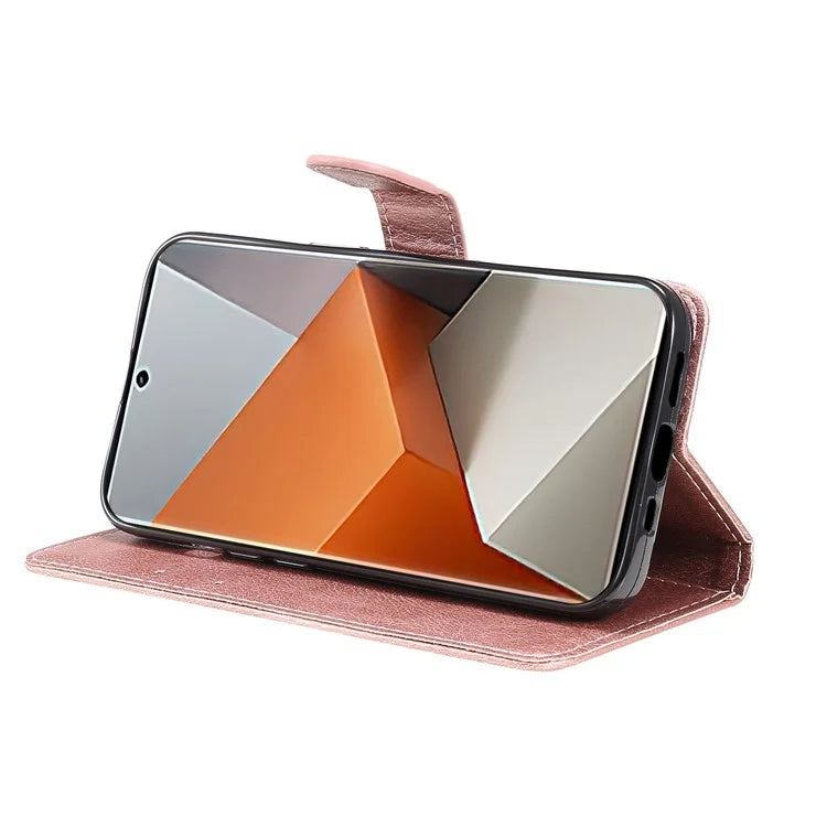 KT Leather Series-2 For Xiaomi Redmi Note 13 Pro+ 5G Case Solid Color Leather Magnetic Closure Phone Cover