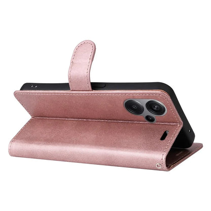 KT Leather Series-2 For Xiaomi Redmi Note 13 Pro+ 5G Case Solid Color Leather Magnetic Closure Phone Cover