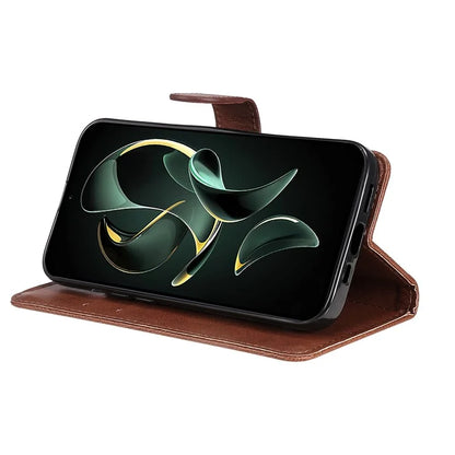 KT Leather Series-2 For Xiaomi 13T Pro / 13T / Redmi K60 Ultra Case Wallet PU Leather Shell Magnetic Stand Phone Cover